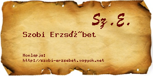 Szobi Erzsébet névjegykártya